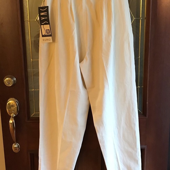 NWT VTG 90s UnionBay Super High Waisted Baggy Silhouette Tapered Leg Pants Sz 16 - Picture 5 of 11
